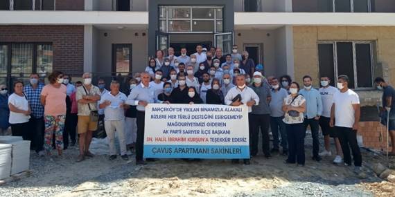 Bahçeköy’de çöken binanın mağdurlarına yardım eli