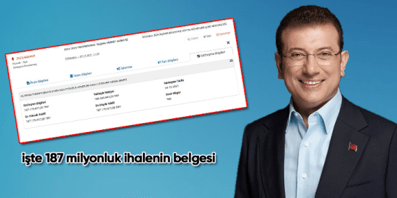 İmamoğlu’dan Yenişafak’ın patronu Albayrak’ın damadına 187 milyonluk yeni ihale