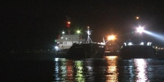 Arıza yapan kuru yük gemisi Büyükdere açıklarına demirletildi