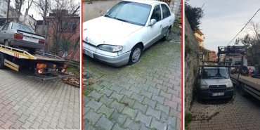 sariyer-hurda-araclar-cekiliyor