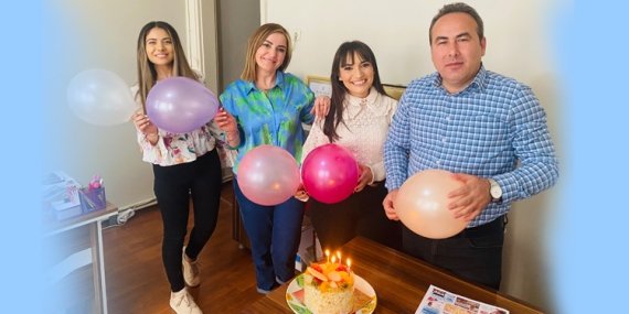 Haber Müdürü Rukiye Ay’a sürpriz doğum günü