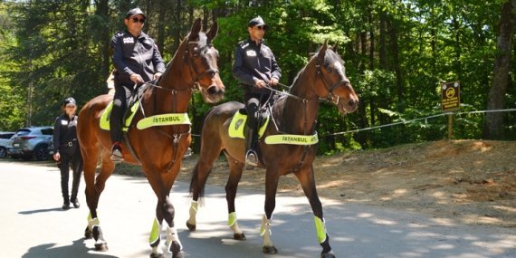 Belgrad Ormanı’nda atlı denetim yapıldı