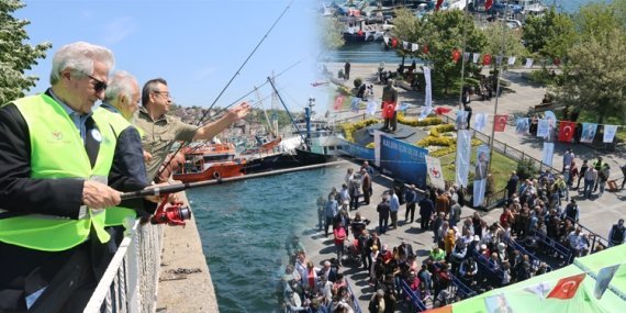 Sarıyer’de oltalar kalp sağlığı için atıldı