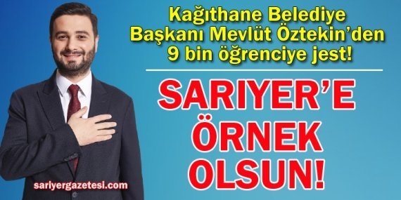 Mevlüt Öztekin’den 9 bin öğrenciye jest!