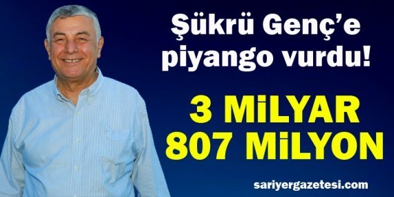 Şükrü Genç 2 yılda 3 milyar 807 milyon lira harcayacak!