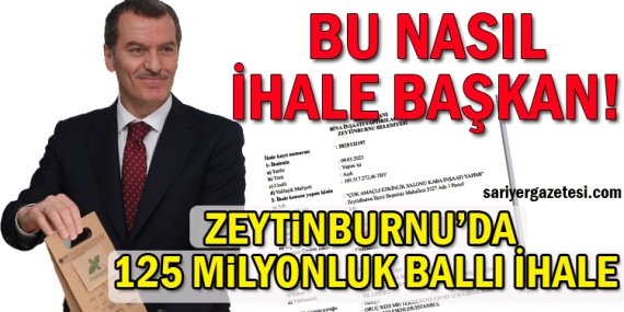 Zeytinburnu Belediyesi’nden 125 milyonluk ballı ihale