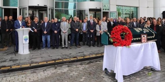 Belediye personeli Ertan, son yolculuğuna uğurlandı