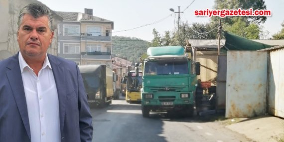 Gümüşdere’de kamyonlar trafik terörü estiriyor!