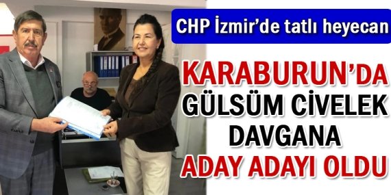 Gülsüm Civelek Davgana’dan Karaburun Belediye Başkanlığı için aday adaylık başvurusu