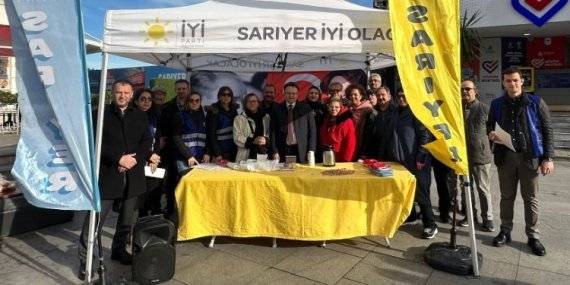 İYİ Parti’den vatandaşlara çay ikramı