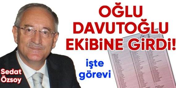 Sedat Özsoy’un oğlu Davutoğlu A Takımında!