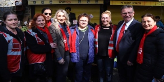 Dilek İmamoğlu ve Oktay Aksu’dan pazar ziyareti
