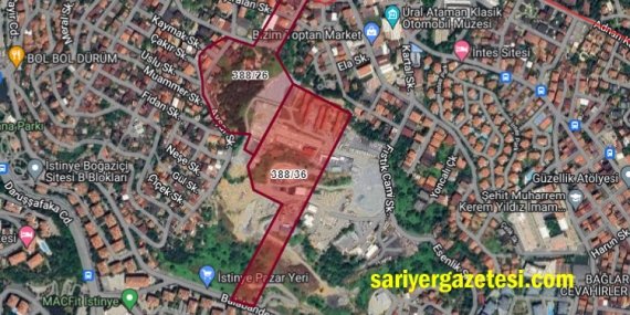 İstinye’de üzerinde 40 binanın bulunduğu 83 dönümlük arazi İETT’ye veriliyor!