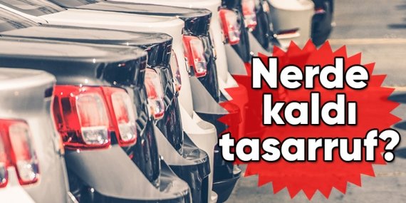 80 kiralık araca 61 milyon lira ödenecek!