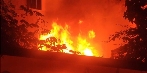 Uskumruköy’de lüks villada yangın çıktı!
