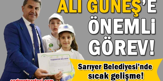 Sarıyer’in deneyimli belediyecisi Ali Güneş’e çifte müdürlük!
