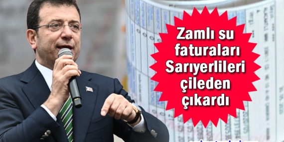 İSKİ’nin su zammına Sarıyerliler’den büyük tepki!