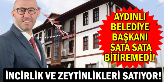 Aydınlı belediye başkanı incir bahçelerini satıyor! Sata sata bitiremedi!