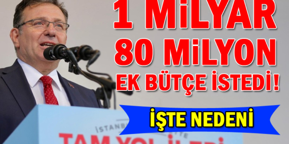 Oktay Aksu, 1 milyar 80 milyon lira ek bütçe istedi! İşte nedeni!