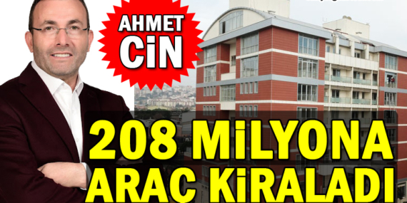AK Partili belediye 208 milyonluk araç kiraladı!