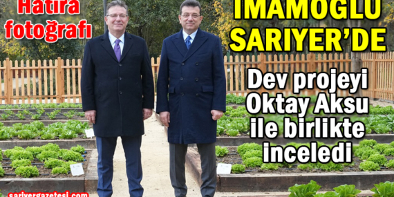 Ekrem İmamoğlu Büyükdere Fidanlığı’nı ziyaret etti!