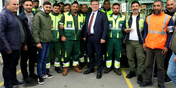 Oktay Aksu işçilere verdiği sözü tuttu!