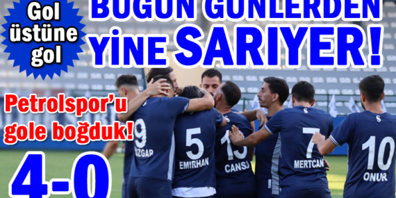Bugün günlerden yine Sarıyer! Batman Petrolspor’u 4-0 yendik!
