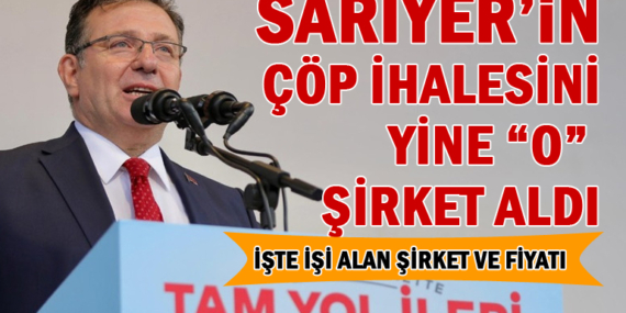 Sarıyer Belediyesi’nin çöp ihalesini yine “o” şirket aldı! İşte “o” şirket ve alacağı para!