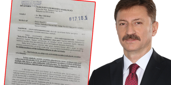 AK Partili Bahçelievler Belediye Başkanı Hakan Bahadır, gazetemizden “o” haberin kaldırılmasını istemişti!