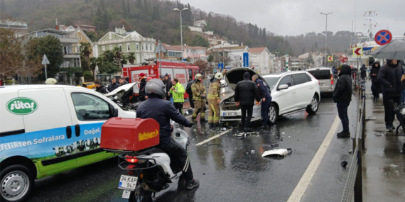 Büyükdere’de “ters yön” kazası!