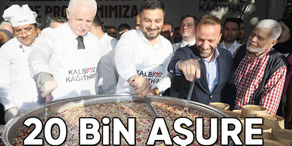 Kağıthane’de 20 bin kişiye “aşure” ikramı yapıldı!