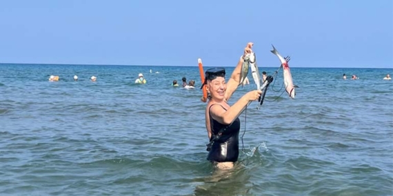 Safiye Doğanay’ın tatil keyfi