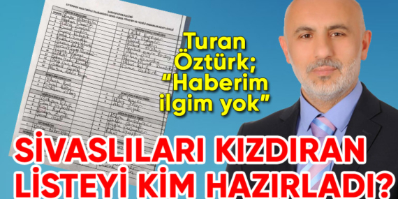 Sarıyer Sivaslılar Derneği’ni kızdıran listeyi KİMLER hazırladı?