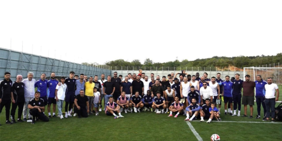 Taraftarlardan Sarıyer’e moral ziyareti