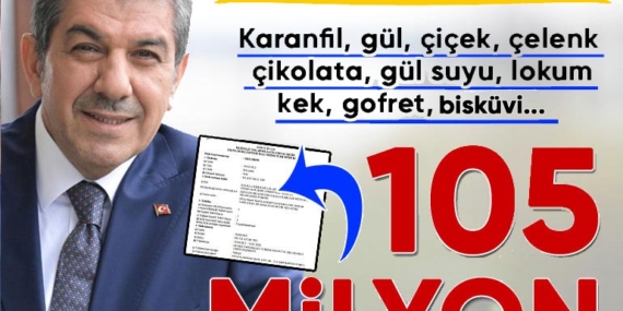 Esenler Belediyesi’nden bisküviye, keke, gofrete, karanfile… 105 milyon lira!