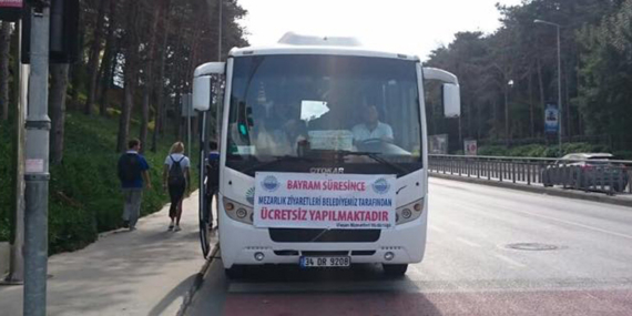 Sarıyer’de mezarlıklara ücretsiz ring seferleri!