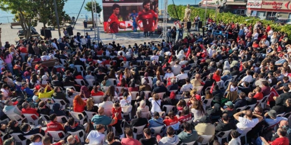 Sarıyer Meydanı’nda Milli Heyecan Yaşandı