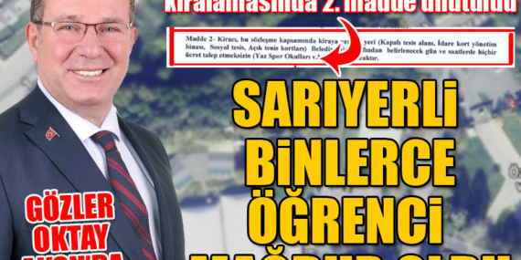 Zekeriyaköy Spor Tesisi kiralamasında 2. madde unutuldu, binlerce Sarıyerli öğrenci mağdur oldu!