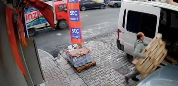 Palet hırsızları Sarıyer’e dadandı!